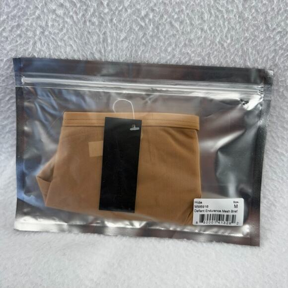 Todd Sanfield Brief Underwear Men's Medium Brown Hide Defiant Endurance Mesh NEW - Picture 3 of 4